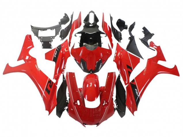 Mejores Carenado Moto Yamaha YZF 1000 R1 2020-2025 - Rojo Blanco Negro Brillante