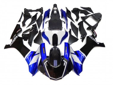 Mejores Carenados Moto Yamaha YZF 1000 R1 2020-2025 - Azul Blanco Negro Akropovic