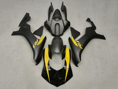 Mejores Carenados Moto Yamaha YZF 1000 R1 2020-2025 - Negro Brillante Negro Mate Amarillo
