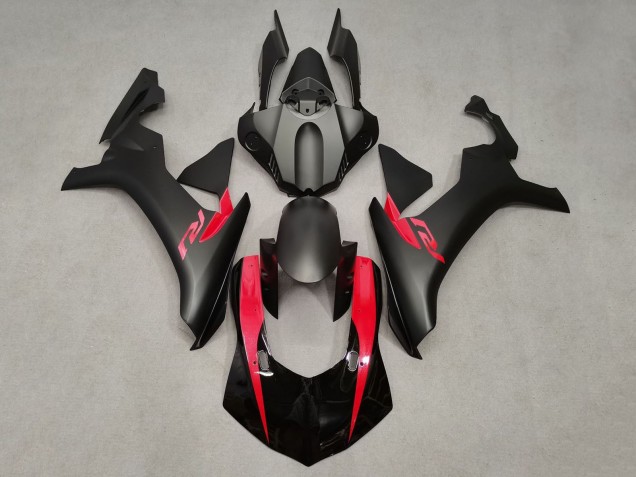Mejores Carenados Moto Yamaha YZF 1000 R1 2020-2025 - Negro Brillante Negro Mate Rojo