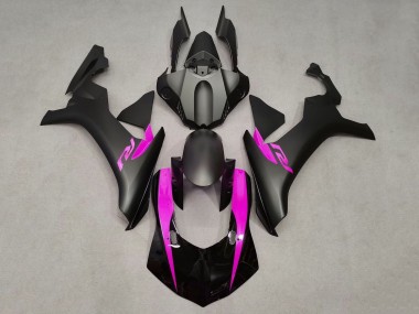 Mejores Carenados Moto Yamaha YZF 1000 R1 2020-2025 - Negro Brillante Negro Mate Rosa