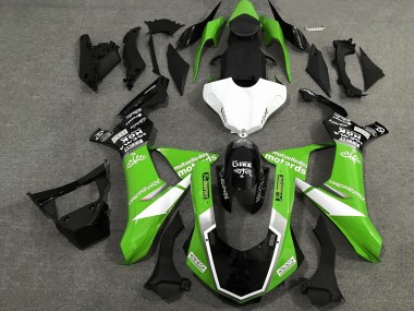 Mejores Carenados Moto Yamaha YZF 1000 R1 2020-2025 - Verde Blanco Negro Brillante Sam