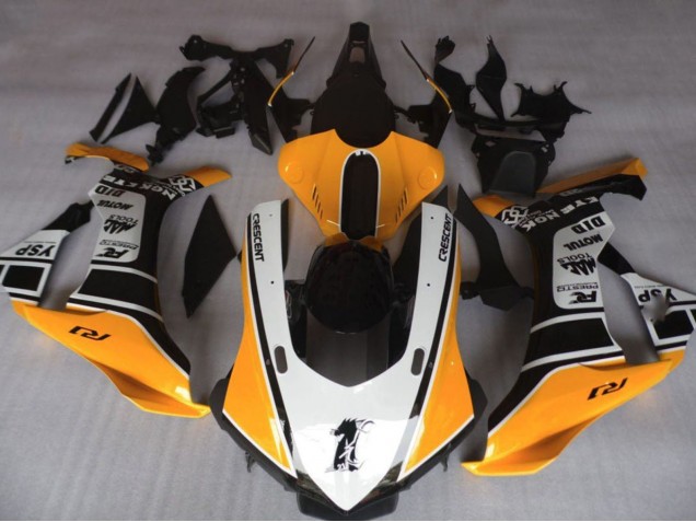 Mejores Carenados Moto Yamaha YZF 1000 R1 2020-2025 - Naranja Blanco Negro