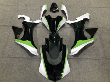 Mejores Carenados Moto Yamaha YZF 1000 R1 2020-2025 - Blanco Verde Negro Brillante