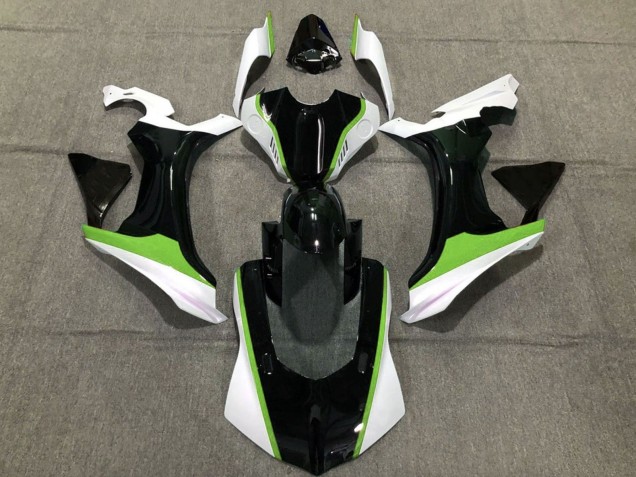 Mejores Carenados Moto Yamaha YZF 1000 R1 2020-2025 - Blanco Verde Negro Brillante