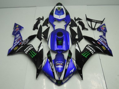 Mejores Carenados Moto Yamaha YZF 1000 R1 2004-2006 - Azul Blanco Negro Verde Monstruo Energy
