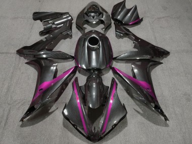 Mejores Carenados Moto Yamaha YZF 1000 R1 2004-2006 - FibraCarbono Estilo Rosa