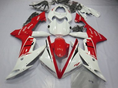 Mejores Carenado Moto Yamaha YZF 1000 R1 2004-2006 - Blanco Rojo Negro