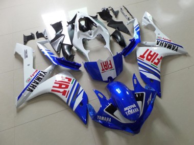 Mejores Carenado Moto Yamaha YZF 1000 R1 2007-2008 - Blanco Azul Rojo Fiat