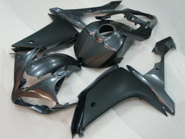 Mejores Carenado Moto Yamaha YZF 1000 R1 2007-2008 - Plata Oscuro Negro Mate