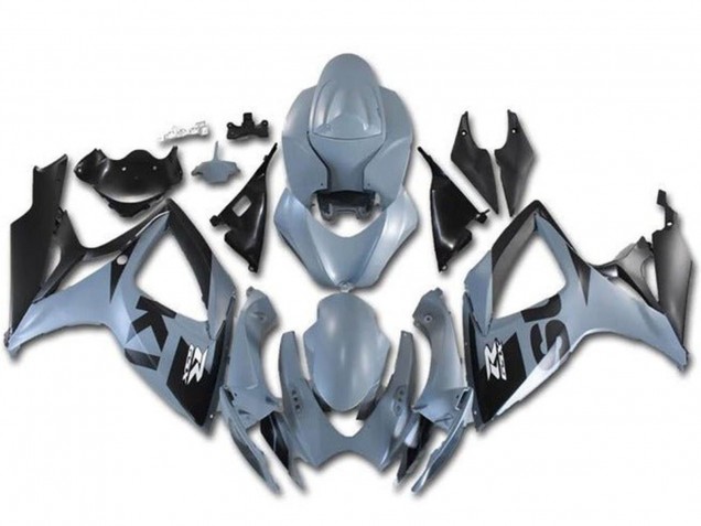 Mejores Carenados Moto Suzuki GSXR 600 / GSXR 750 2006-2007 - Gris Negro