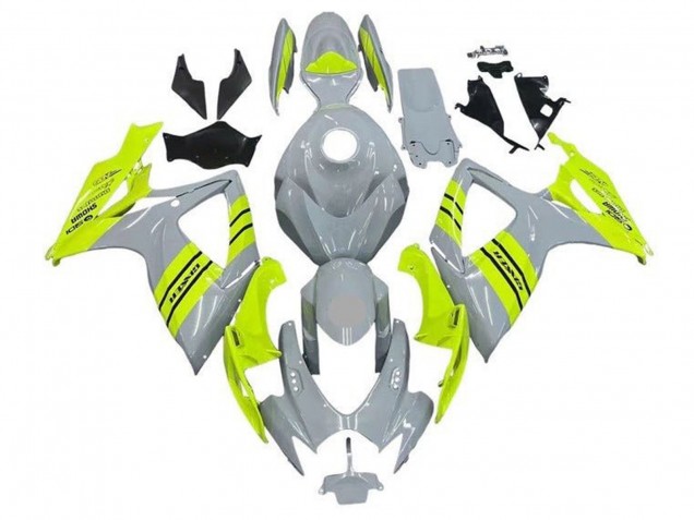 Mejores Carenados Moto Suzuki GSXR 600 / GSXR 750 2006-2007 - Gris Neon Amarillo