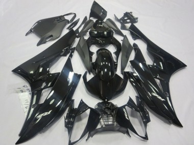 Mejores Carenados Moto Yamaha YZF R6 2006-2007 - Negro Brillante Negro Mate