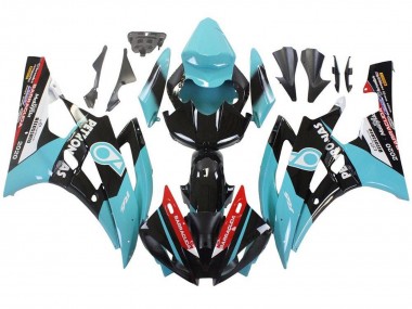 Mejores Carenados Moto Yamaha YZF R6 2006-2007 - Azul Claro Rojo Blanco Negro Petronas