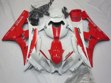 Mejores Carenados Moto Yamaha YZF R6 2006-2007 - Blanco Rojo Motul Michelin