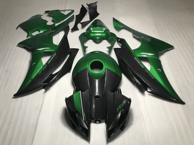 Mejores Carenado Moto Yamaha YZF R6 2008-2016 - Verde FibraCarbono Estilo