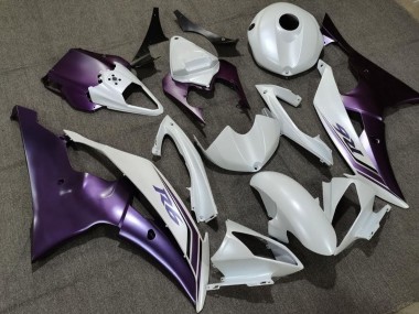 Mejores Carenado Moto Yamaha YZF R6 2008-2016 - Blanco Púrpura