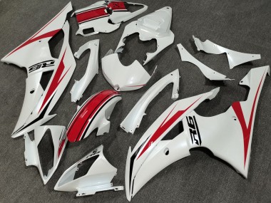 Mejores Carenado Moto Yamaha YZF R6 2008-2016 - Blanco Perla Rojo
