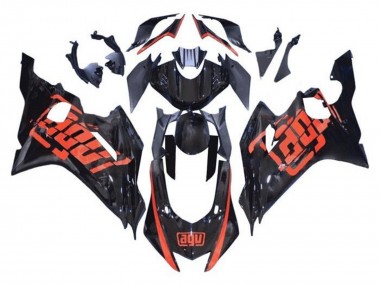 Mejores Carenados Moto Yamaha YZF R6 2017-2023 - Negro Brillante Rojo AGV