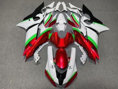 Mejores Carenados Moto Yamaha YZF R6 2017-2023 - Blanco Neon Verde Rojo Negro