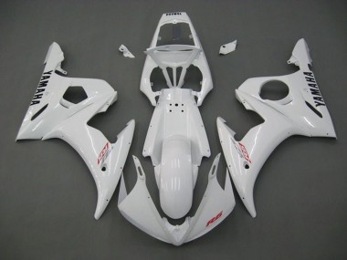 Mejores Carenados Moto Yamaha YZF R6 2005 - Blanco Rojo Negro