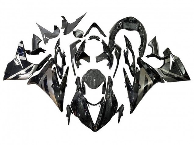 Mejores Carenados Moto Triumph Daytona 675 Triple 2013-2016 - Plata Negro Brillante