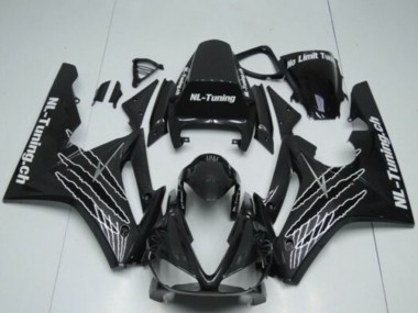 Mejores Carenados Moto Triumph Daytona 675 Triple 2009-2012 - Negro Brillante Blanco Claw