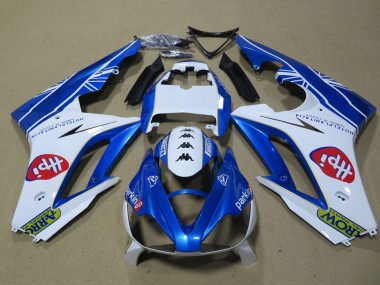 Mejores Carenados Moto Triumph Daytona 675 Triple 2009-2012 - Blanco Azul Hpi