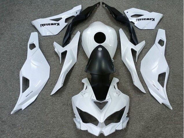 Mejores Carenados Moto Kawasaki ZX4R ZX-4RR 2019-2025 - Blanco Negro Mate