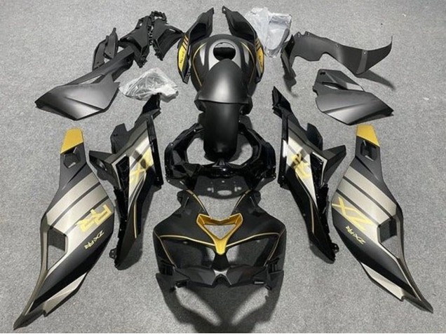 Mejores Carenados Moto Kawasaki ZX4R ZX-4RR 2019-2025 - Negro Mate Negro Brillante Gris Oro