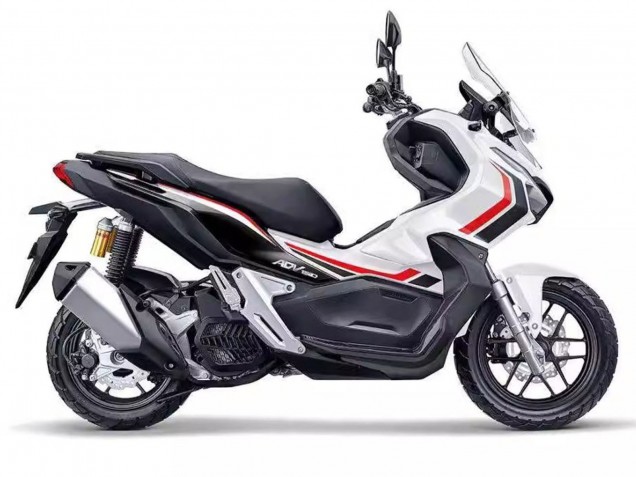 Mejores Carenados Moto Honda ADV150 2018-2021 - Blanco Rojo Negro