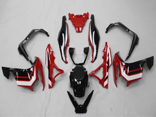 Mejores Carenados Moto Honda ADV150 2018-2021 - Blanco Rojo Negro Brillante