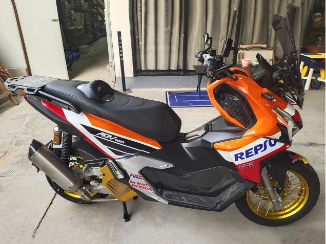 Mejores Carenados Moto Honda ADV160 2022-2024 - Naranja Blanco Rojo Azul Repsol Rojo Bull
