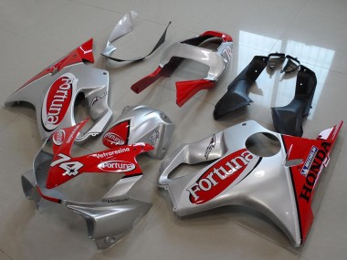 Mejores Carenados Moto Honda CBR600 F4i 2001-2003 - Plata Rojo Fortuna