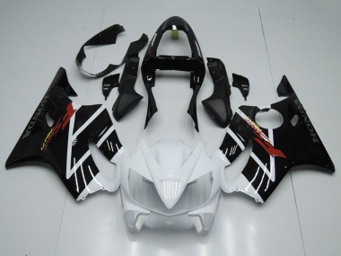 Mejores Carenado Moto Honda CBR600 F4i 2001-2003 - Blanco Negro Brillante F Sport