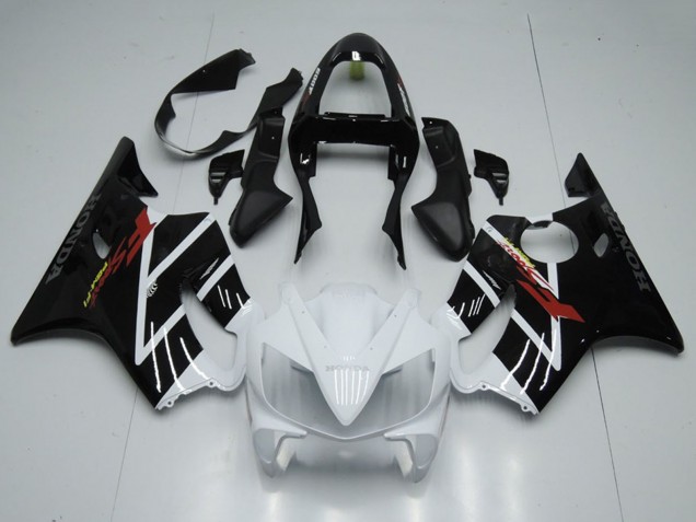Mejores Carenado Moto Honda CBR600 F4i 2001-2003 - Blanco Negro Brillante F Sport