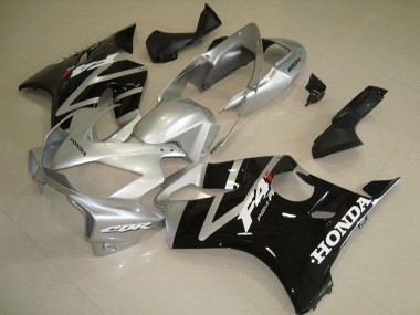 Mejores Carenado Moto Honda CBR600 F4i 2004-2007 - Plata Negro Brillante