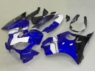 Mejores Carenados Moto Honda CBR600 F4i 2004-2007 - Blanco Azul Negro Brillante