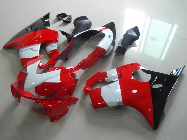 Mejores Carenado Moto Honda CBR600 F4i 2004-2007 - Blanco Rojo Negro Brillante