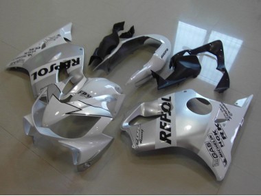Mejores Carenados Moto Honda CBR600 F4i 2004-2007 - Blanco Plata Negro Repsol