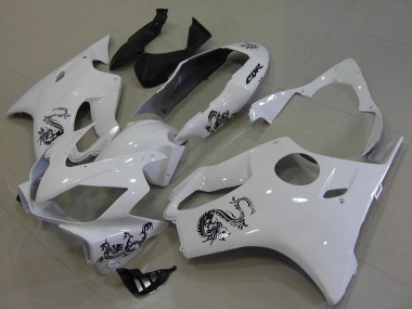 Mejores Carenados Moto Honda CBR600 F4i 2004-2007 - Blanco Dragón