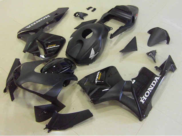Mejores Kits Carenado Moto Honda CBR600RR 2003-2004 - Negro Brillante Negro Mate