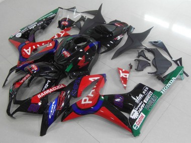 Mejores Carenados Moto Honda CBR600RR 2007-2008 - Negro Brillante Rojo Azul Pata