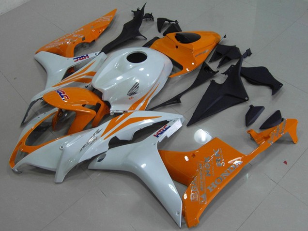 Mejores Carenado Moto Honda CBR600RR 2007-2008 - Blanco Naranja HRC