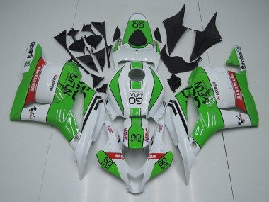 Mejores Carenados Moto Honda CBR600RR 2009-2012 - Blanco Verde Rojo Go Fun