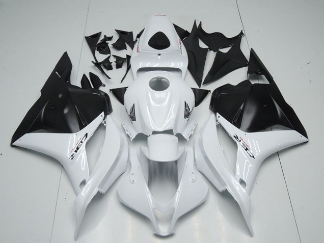 Mejores Carenado Moto Honda CBR600RR 2009-2012 - Blanco Negro Mate