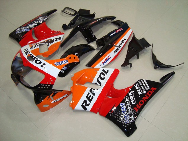 Mejores Carenados Moto Honda CBR900RR 893 1994-1995 - Naranja Blanco Rojo Negro Brillante HRC Repsol