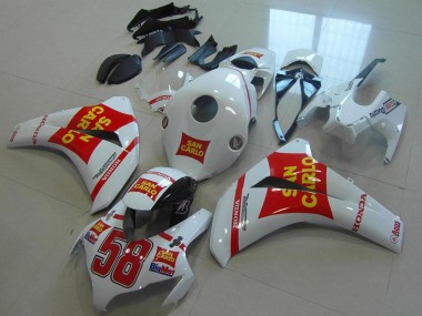 Mejores Carenados Moto Honda CBR1000RR 2008-2011 - Blanco Rojo Amarillo San Carlo 58