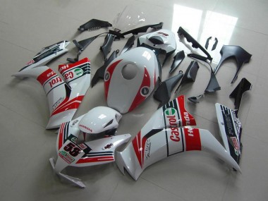 Mejores Carenados Moto Honda CBR1000RR 2012-2016 - Blanco Rojo Verde Castrol
