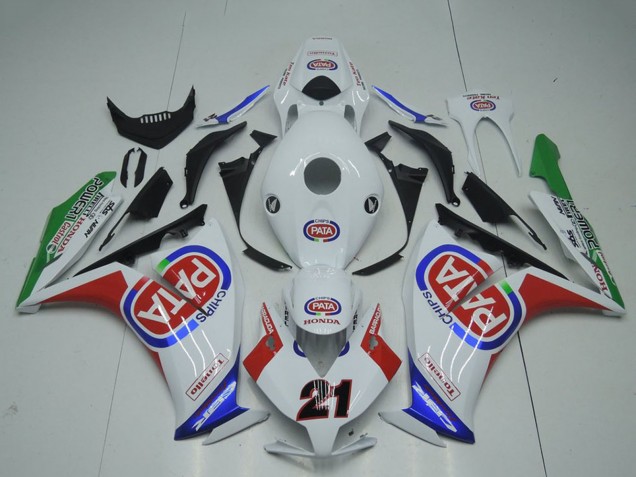 Mejores Carenados Moto Honda CBR1000RR 2012-2016 - Blanco Rojo Azul Verde Pata 21
